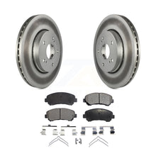 Charger l&#39;image dans la galerie, Front Coated Disc Brake Rotors And Ceramic Pads Kit For 2010-2013 Suzuki Kizashi