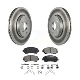 [Front] 2010-2013 Suzuki Kizashi Premium Coated Rotors & Ceramic Pads Brake Kit For Max Braking