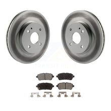 Charger l&#39;image dans la galerie, Front Coated Disc Brake Rotors And Ceramic Pads Kit For 2011-2014 Mazda 2