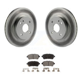 [Front] 2011-2014 Mazda 2 Premium Coated Rotors & Ceramic Pads Brake Kit For Max Braking