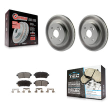 Load image into Gallery viewer, [Front] 2011-2014 Mazda 2 Premium Coated Rotors &amp; Ceramic Pads Brake Kit For Max Braking