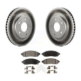 Front Coat Disc Brake Rotor Ceramic Pad Kit For Nissan NV200 LEAF Chevrolet City