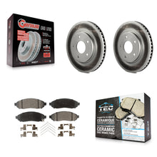 Load image into Gallery viewer, Front Coat Disc Brake Rotor Ceramic Pad Kit For Nissan NV200 LEAF Chevrolet City