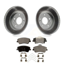 Charger l&#39;image dans la galerie, Front Coated Disc Brake Rotors And Ceramic Pads Kit For Hyundai Elantra