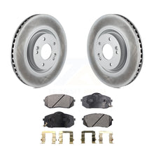 Charger l&#39;image dans la galerie, Front Coated Brake Rotor &amp; Ceramic Pad Kit For Hyundai Tucson Sonata Kia Cadenza