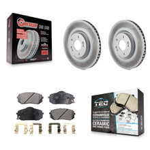 Charger l'image dans la galerie, Front Coated Brake Rotor &amp; Ceramic Pad Kit For Hyundai Tucson Sonata Kia Cadenza