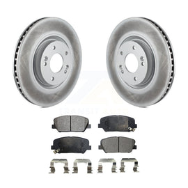 [Front] 2011-2015 Kia Optima 2.0L Premium Coated Rotors & Ceramic Pads Brake Kit For Max Braking