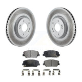 [Front] 2011-2015 Kia Optima 2.0L Premium Coated Rotors & Ceramic Pads Brake Kit For Max Braking