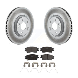 [Front] 2017-2021 Kia Sportage Turbocharged Premium Coated Rotors & Ceramic Pads Brake Kit For Max Braking