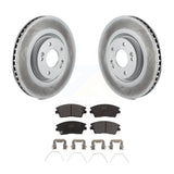 [Front] 2017-2021 Kia Sportage Turbocharged Premium Coated Rotors & Ceramic Pads Brake Kit For Max Braking