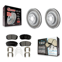 Load image into Gallery viewer, Front Coated Disc Brake Rotors And Ceramic Pad Kit For Hyundai Sonata Kia Optima