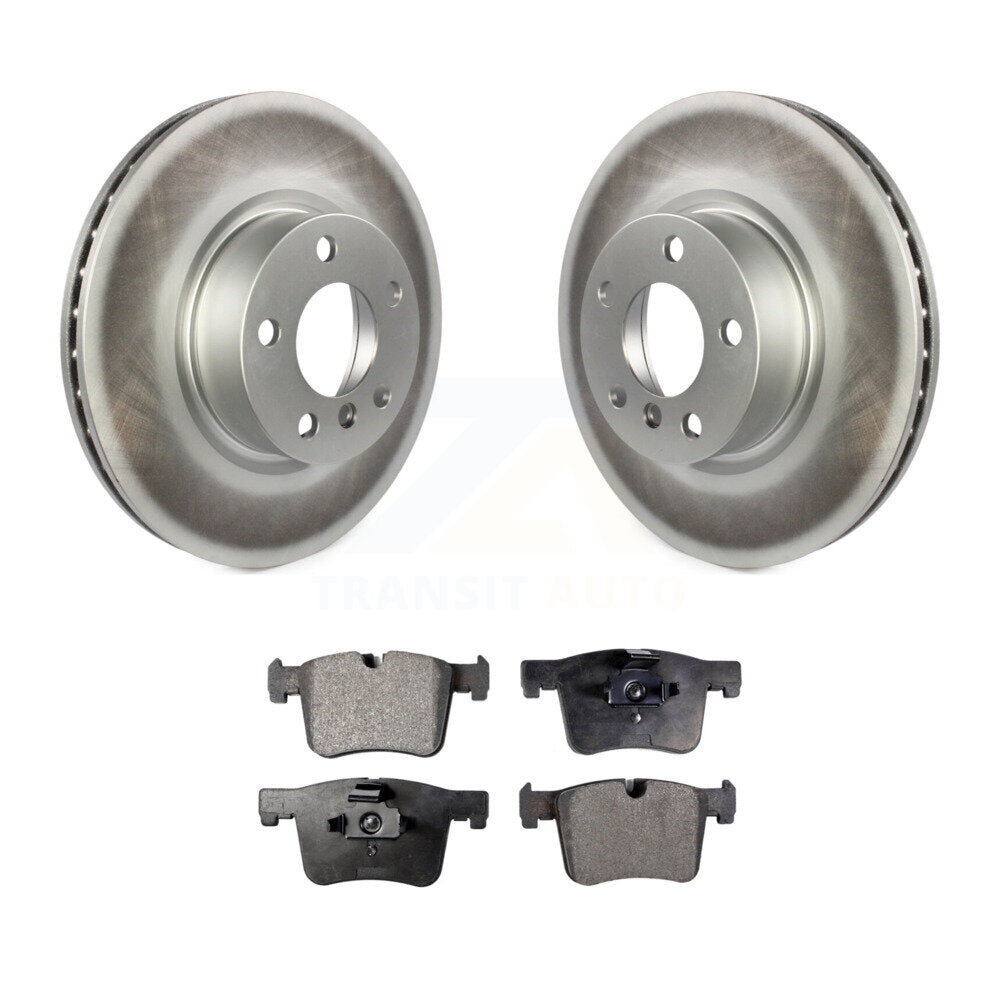 Front Coated Disc Brake Rotors And Ceramic Pads Kit For BMW X3 X4