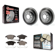 Charger l'image dans la galerie, Front Coated Disc Brake Rotor Ceramic Pad Kit For Volkswagen GTI Audi A3 Quattro