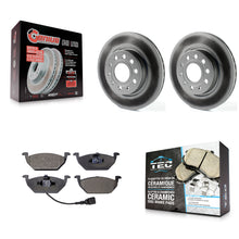 Load image into Gallery viewer, Front Coated Disc Brake Rotors And Ceramic Pads Kit For Volkswagen Jetta