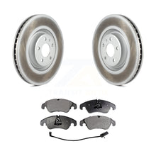 Load image into Gallery viewer, Front Coated Disc Brake Rotors And Ceramic Pads Kit For Audi A6