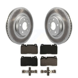 Front Coated Disc Brake Rotors And Ceramic Pads Kit For Audi Q5