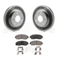 Charger l&#39;image dans la galerie, Front Coated Disc Brake Rotors And Ceramic Pads Kit For Honda Civic