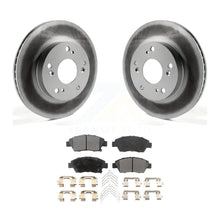 Charger l&#39;image dans la galerie, Front Coated Disc Brake Rotors And Ceramic Pads Kit For Honda Civic Acura ILX