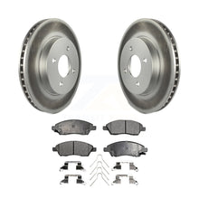 Charger l&#39;image dans la galerie, Front Coated Disc Brake Rotors And Ceramic Pads Kit For Nissan Versa Note Micra