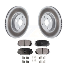 Load image into Gallery viewer, Front Coated Disc Brake Rotors And Ceramic Pads Kit For Toyota Yaris