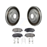 [Front] 2013 Acura ILX 2.0L Premium Coated Rotors & Ceramic Pads Brake Kit For Max Braking