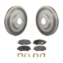 Charger l&#39;image dans la galerie, Front Coated Brake Rotors Ceramic Pad Kit For 2013-2016 Hyundai Santa Fe XL 3.3L