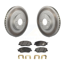 [Front] 2013-2016 Hyundai Santa Fe XL 3.3L Premium Coated Rotors & Ceramic Pads Brake Kit For Max Braking