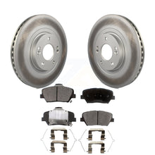 Charger l&#39;image dans la galerie, Front Coated Brake Rotors Ceramic Pad Kit For Kia Sorento Hyundai Santa Fe Sport