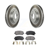 [Front] 2013-2015 Mazda CX-5 Premium Coated Rotors & Ceramic Pads Brake Kit For Max Braking