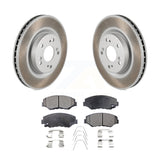 [Front] 2012-2016 Honda CR-V FWD Premium Coated Rotors & Ceramic Pads Brake Kit For Max Braking