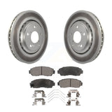 Front Coated Disc Brake Rotors And Ceramic Pads Kit For Honda Odyssey Passport