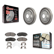 Charger l'image dans la galerie, Front Coated Disc Brake Rotors And Ceramic Pads Kit For Honda Odyssey Passport