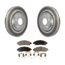 Charger l&#39;image dans la galerie, Front Coat Disc Brake Rotors Ceramic Pad Kit For Honda Pilot Acura MDX Ridgeline