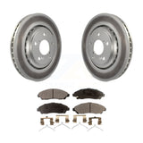 Front Coat Disc Brake Rotors Ceramic Pad Kit For Honda Pilot Acura MDX Ridgeline