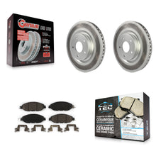 Charger l'image dans la galerie, Front Coated Brake Rotor &amp; Ceramic Pad Kit For Nissan Pathfinder Murano INFINITI