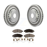 [Front] 2014-2016 Acura MDX Premium Coated Rotors & Ceramic Pads Brake Kit For Max Braking