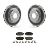 [Front] 2016-2021 Mazda CX-3 FWD Premium Coated Rotors & Ceramic Pads Brake Kit For Max Braking