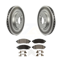 Charger l&#39;image dans la galerie, Front Coated Disc Brake Rotors And Ceramic Pads Kit For Nissan LEAF