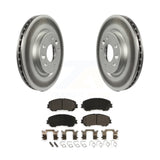 Front Coated Disc Brake Rotor And Ceramic Pad Kit For Nissan Rogue Sport Qashqai