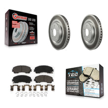 Charger l'image dans la galerie, Front Coated Disc Brake Rotors And Ceramic Pads Kit For Nissan Rogue