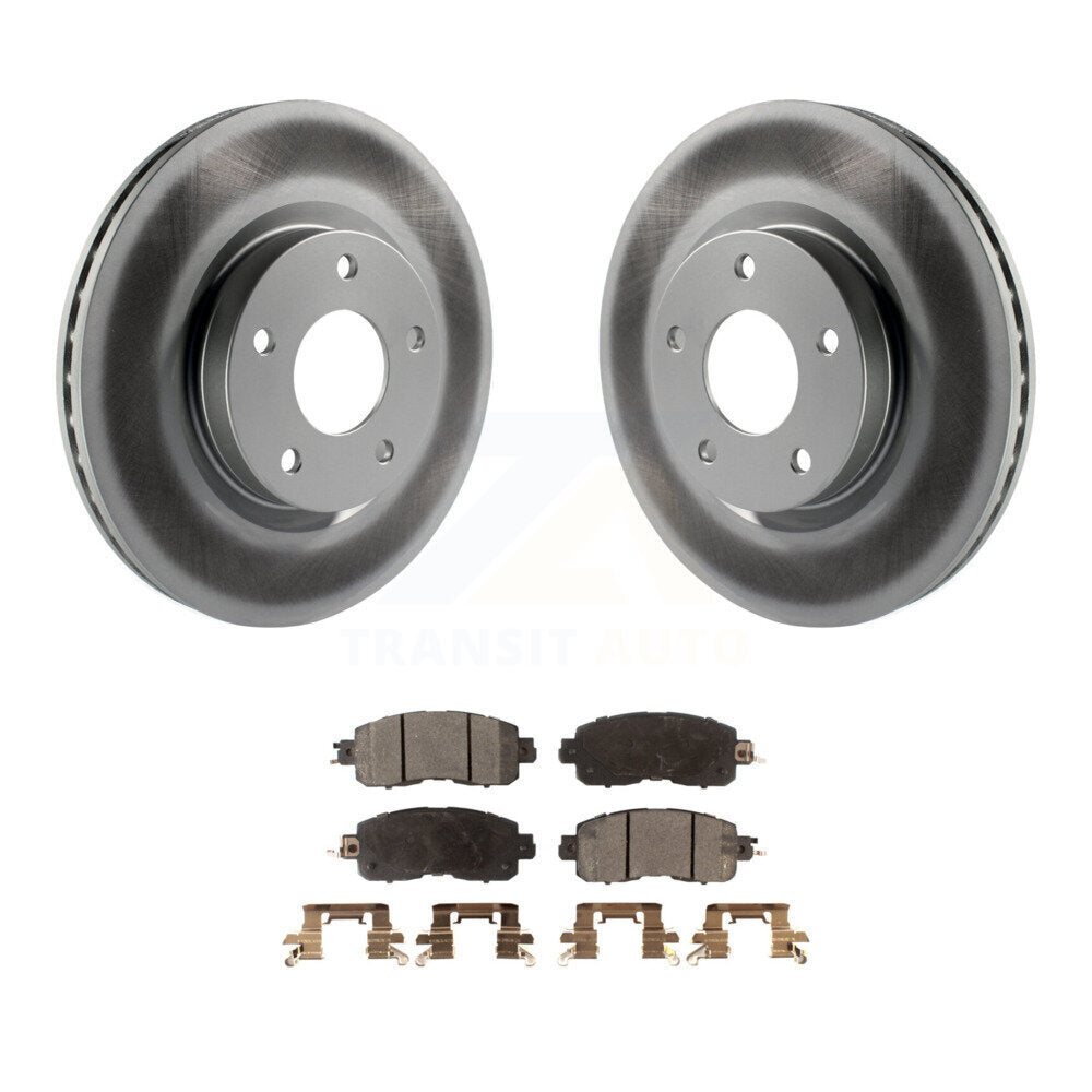 Front Coated Disc Brake Rotors And Ceramic Pads Kit For Nissan Altima