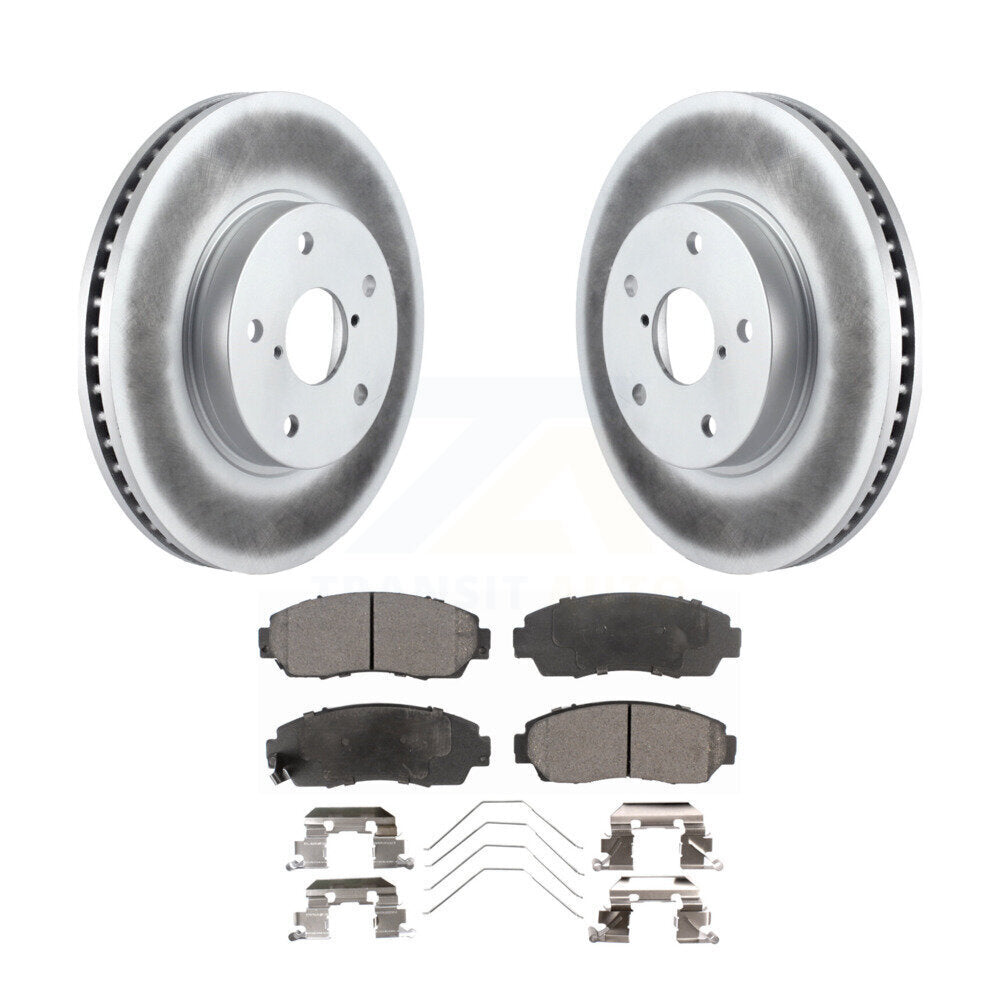 Front Coated Disc Brake Rotor & Ceramic Pad Kit For 2016-2019 Subaru Legacy 2.5L