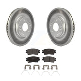 Front Coated Brake Rotor Ceramic Pad Kit For Hyundai Elantra Tucson Kia Sportage