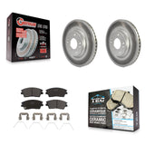 Front Coated Brake Rotor Ceramic Pad Kit For Hyundai Elantra Tucson Kia Sportage