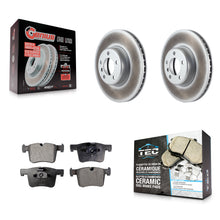 Charger l'image dans la galerie, Front Coated Brake Rotor &amp; Ceramic Pad Kit For BMW 335i xDrive 435i 328i GT 328d