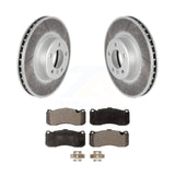 [Front] 2013 BMW 328i 3.0L Premium Coated Rotors & Ceramic Pads Brake Kit For Max Braking