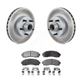 Front Coated Brake Rotor Ceramic Pad Kit For Ford Ranger Mazda B2300 B3000 B4000