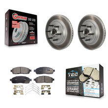 Load image into Gallery viewer, Front Coated Disc Brake Rotor Ceramic Pad Kit For Ford F-150 Lincoln Mark LT RWD