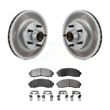 Charger l&#39;image dans la galerie, Front Coated Disc Brake Rotors Hub Ceramic Pad Kit For 2010-2011 Ford Ranger RWD