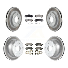 Charger l&#39;image dans la galerie, Front Rear Coat Brake Rotors Ceramic Pad Kit For Chevrolet S10 Blazer GMC Sonoma